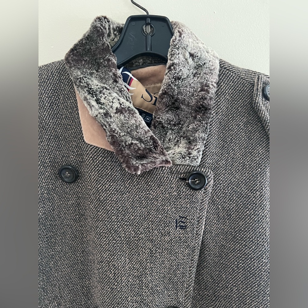 Vintage Escada brown Double-Breasted Pea Coat - Picture 5 of 15